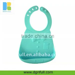 Plain Color Silicone Baby Bandana Bibs thumbnail-5