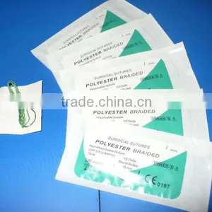 High Quality Medical Suture Polyester Surgical Suture thumbnail-1