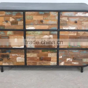 Iron Wood Drawer Chest thumbnail-1