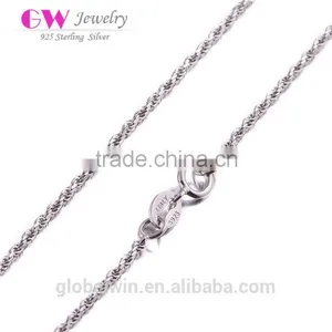 VN006 Fashion Wholesale 925 Sterling Silver Chain Necklace Jewelry thumbnail-1