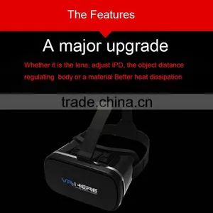 New Trending Hot 2016 3d VR Glasses Virtual Reality vr Box 2.0 With Remote vr Case thumbnail-4