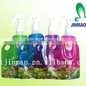 Made In China Nice Plastic Spout Bottle With Handle/spouted Juice Stand up Pouch thumbnail-1