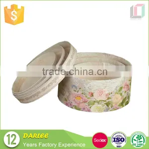 Embossing Large Round Shaped Cardboard Gift Boxes With Hinged Lid thumbnail-6