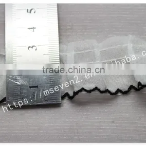 Good Price 3cm Width Folding Cotton French Tulle Lace for Dress thumbnail-5