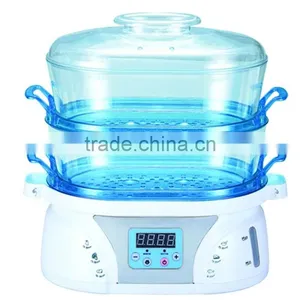 Keep Warm Plastic Electric Food Steamer Steam Cooker thumbnail-1