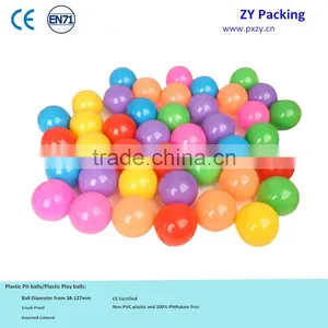 Assorted Color Non-PVC Plastic and 100% Phthalate Free Ball Pit Balls With CE Certificated thumbnail-1