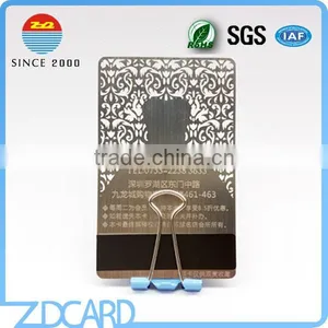 Stainless Steel Electroplate Matt Blank Metal Business Card thumbnail-5