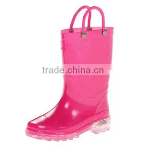 Kids Light-Up Solid Rain Boot thumbnail-4