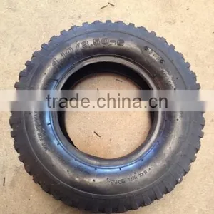 Line Pattern Wheelbarrow Tyre and Inner Tube 3.50-6 thumbnail-1