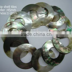 Black Lipped Mother of Pearl (MOP) Shell Rings thumbnail-1
