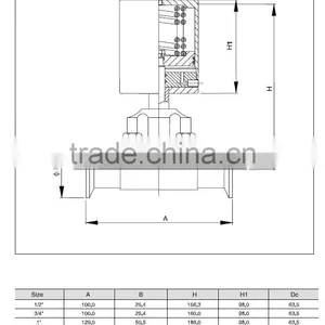 Stainless Steal Pneumatic Diaphragm Valves, Pneumatic Diaphragm Valve/Sanitary Manual Pneumatic Diaphragm Valve thumbnail-6