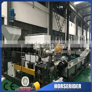 Waste Plastic pe LDPE HDPE Film Three Stage Water Ring Hot Cut Pellletizing Recycling Line thumbnail-1