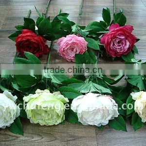 Single Artificial Peony Flower thumbnail-1