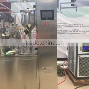 Full Automatic Soft /Plastic Tube Filling and Sealing Machine Toothpaste Tube Filling Machine Tube Filling Sealing Machine thumbnail-2