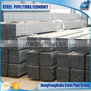 80*160*3.75 Galvanized Steel Welded Pipe for Construction thumbnail-1