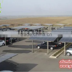 White Metal Frame Double Polycarbonate Sheet Aluminum Car Canopy Carport thumbnail-6