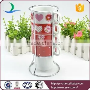 Manufacturer Wholesale Flower Decal Ceramic Mug Cup thumbnail-2