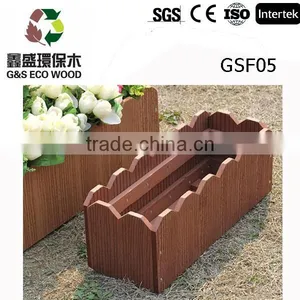 Roadside Fine Flower Boxes Beautiful Elegant Wood Flower Boxed Outside Landscape Flower Boxes OUT DECKING BOARD thumbnail-1
