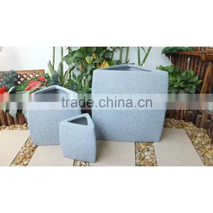 Triangle Flower Pot Outoor Flower Container for Sale thumbnail-2