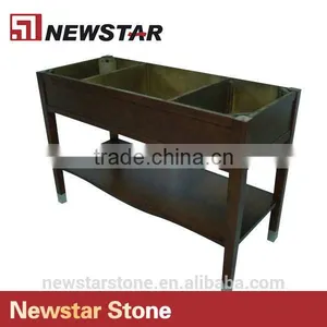 Simple Design Hotel Vanity Wooden Vanity Base thumbnail-4