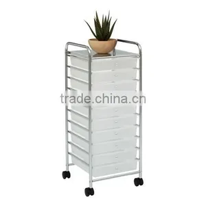 Vivinature 12 Drawer Chrome Studio Organizer Cart thumbnail-3