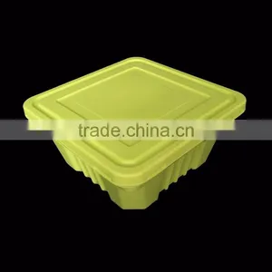 Customized Biodegradable Eco-friendly Two-layer 1000ml Corn Starch Food Container thumbnail-4