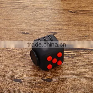2016 New Arrive Addicting High Quality 6-Sided Desk Toy Fidget Mixed Colors Magical Cub Smooth Button Desk Toy Fidget thumbnail-3