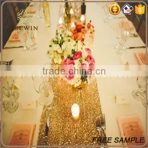 High Quality Customized Gold Sequin Table Runner thumbnail-4