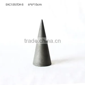 Concrete New Material Indoor Christmas Home Decoration Cone Shape Figurine Crafts thumbnail-2