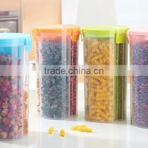 Wholesale Stock Kitchen Seal Dustproof Moistureproof 3 Lattices Fresh Barrel Food Bucket thumbnail-1