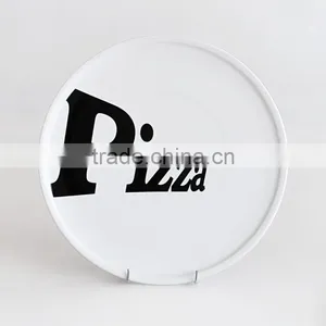 All Kinds Size Ceramic Round Plate With Decal Printing Pizza Plates thumbnail-6