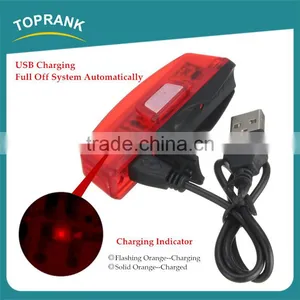 LED USB Rechargeable Bike Headlight Waterproof COB Bicycle Front Rear Light thumbnail-3