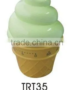 Ice Cream Shape Plastic Table Mechanical Timer/kitchen Timer thumbnail-1