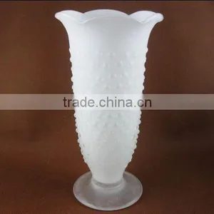 Frosted Glass Vase / Flower Vase thumbnail-1