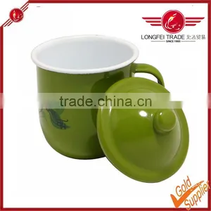 Sell Like Hot Cakes of Enamel Teacup With a Lid thumbnail-2