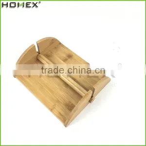 Bamboo Paper Napkin Holder With Removable Bar Homex BSCI/Factory thumbnail-1