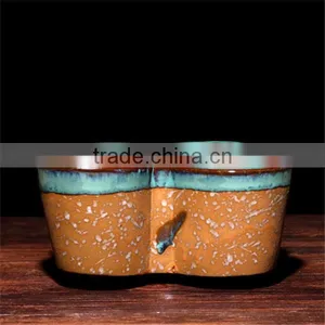 Yixing Indoor Mini Clay Flower Pots, Ceramic Cup Shaped Flower Pot thumbnail-2