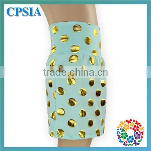 Yellow Fashion Gold Polka Dot Casual Baby Girls Tutu Skirts thumbnail-6