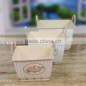 European Style Hot Sale Cheap Price Flower Metal Pot for Home Decor and Decoration thumbnail-1