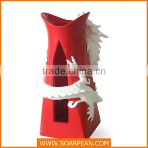 Office Decorative Fiberglass Chinese Rragon Flower Pot thumbnail-6