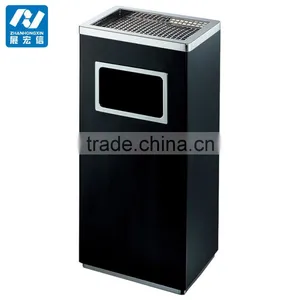 2017 Fashion Ground Ashtray Bin for Hotel Stainless Steel Coating Plated thumbnail-6