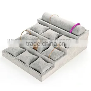 Hot Selling Different Kinds Watch Ring Bracelet Grey Jewelry Box Packaging thumbnail-2
