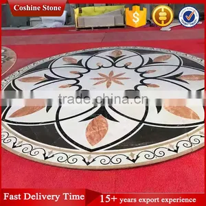 Modern Marble Waterjet Inlay Flooring Design Patterns thumbnail-3