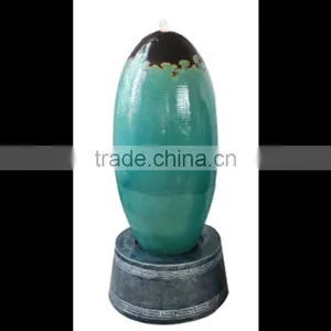 Fiber Glass Vase Water Fountain With Led Light thumbnail-1
