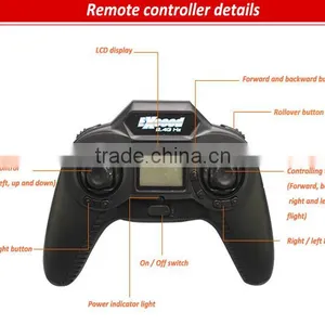 Professional Drone 2.4G 4 Channel LCD Controller rc Quadcopter Kamera thumbnail-5