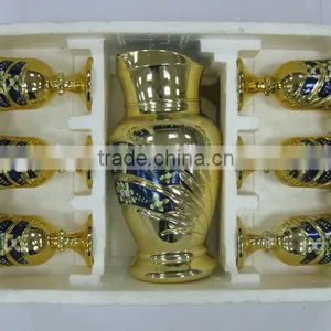 JK024 7pcs Glass Drinking Set With Deco thumbnail-1