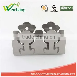 WCA145 Modern Stainless Steel Cut-Out Cutlery Design Refillable Tabletop Paper Napkin Holder thumbnail-2