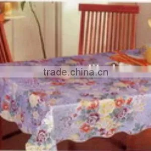 2014 Designed Printed PVC Table Cover Cloth With Falannel Back , Direct Factory/Manufactory Supply/industrial thumbnail-1