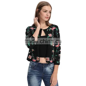 2017 Lady Latest Fashion Design Jackets Suit Slim Blazer thumbnail-2
