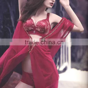 Lady Underwear and Panty New Design Push up Bra Sexy Lingerie Hot Style thumbnail-1